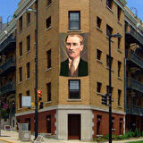 Sivil Mustafa Kemal Atatürk Cephe Poster Bayrağı -200x300cm - 2 X 3 Metre