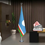 Yakutistan -saha Cumhuriyeti Bayrak -ofis -makam-toplantı Odaları -direkli -saçaklı Makam Bayrağı
