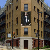 Cephe Göğe Bakan Mustafa Kemal Atatürk Poster Bayrak - 2 X 3 Metre