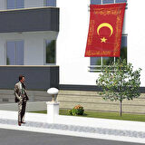 Osmanlı Sancak - Fetih Sancağı - Bayrak - Kelime İ Tevhid - Besmele - 150x225cm Raşel Kumaş Bayrak