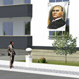 Mustafa Kemal Atatürk Portre Cephe Poster Bayrak Ata12
