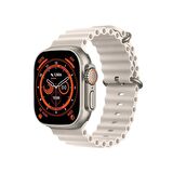 Global Hello 3 Watch Ultra Amoled Ekran Android İos HarmonyOs Uyumlu Akıllı Saat Beyaz WNE0896
