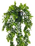 Yapay Çiçek Saksıda Sarkan Şimşir Okaliptus Yapay Sarmaşık 60cm