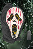 Halloween Maske Çığlık Neon Model Lüks Pilli ark.t