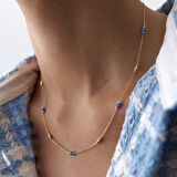 Mavi Opal Toplu Kolye