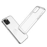 iPhone 12 Pro Kılıf İnce ve Esnek Şeffaf Süper Silikon