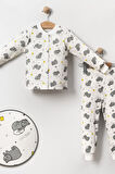 Erkek Çocuk  Baskılı Pamuklu 2'li Pijama Takımı