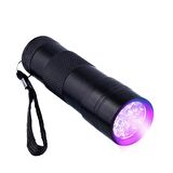 Black Watton WT-302 9 Led Mor Işık El Feneri