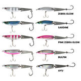 Ryıji Metal Jack 11cm 40gr Metal Jig Balık Pink Zebra Glow