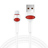 Global GFZ115 İphone Lightning 3.0A Hızlı Şarj ve Data Kablosu 1M Beyaz