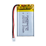 Powermaster 3.7 Volt 200 Mah Lityum Polimer Şarjlı Pil 3X20X35 mm Akıllı Saat Kulaklık Pili