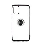 Galaxy M51 Kılıf Kenarları Renkli Yüzüklü Manyetik Silikon