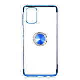 Galaxy M51 Kılıf Kenarları Renkli Yüzüklü Manyetik Silikon