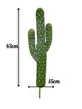 Yapay Çiçek Kaktüs Ağacı 3Kollu 43*15cm sk4019