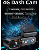 3MP 1080P Sim Kartlı GPS Uydudan Takipli Canlı İzlemeli Araç Kamerası