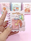 Capybara Tavşan Ayı Cırtlı Cep Boy Mini Not Defteri (7x8 cm) - Komik