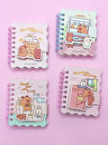 Capybara Tavşan Ayı Cırtlı Cep Boy Mini Not Defteri (7x8 cm) - Komik