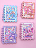 Candy Sevimli Kız Cırtlı Cep Boy Mini Not Defteri (7x8 cm) - Pembe