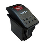 Ayt Silecek Sembollu Lambalı Işıklı Araç On Off Aç Kapa Anahtar Düğme Oto İçin 12-24 Volt Switch 3 Pinli