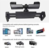 Tüm Araçlar İle Uyumlu Ayarlanabilir Koltuk Arkası Tablet Tutucu Ve Telefon Tutucu, Tablet Tutucu