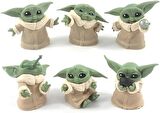 Baby Yoda 6lı Set Figür Biblo 