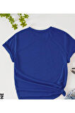 Kadın Kedi Cep Baskılı Regular T-shirt