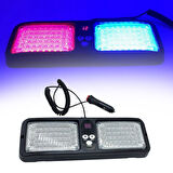 12 Modlu Kırmızı Mavi Çakmaklık Girişli Güneşlik Led Çakar Lamba
