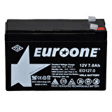 Ayt Euroone EO127.0 12 Volt 7 Amper Akü 150x65x90 mm Bakımsız Kuru Akü
