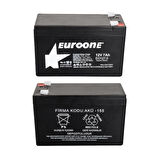 Ayt Euroone EO127.0 12 Volt 7 Amper Akü 150x65x90 mm Bakımsız Kuru Akü