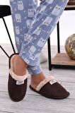 U050 Unisex Kışlık Ev İçi Terliği Kürklü Yünlü Kışlık Terlik