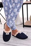 U050 Unisex Kışlık Ev İçi Terliği Kürklü Yünlü Kışlık Terlik