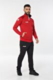 Diadora Mundial - Erkek Kırmızı Likralı Eşofman Takımı - MundialKamp