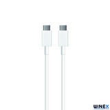 Global SX261M 3A 45W Type-C to Type-C 1Metre Data ve Hızlı Şarj Kablosu Beyaz
