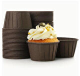 Cupcake/Muffin /Suffle Kek Kapsülü Kahverengi 50 Li