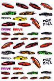 Sticker Kabartmalı A4 Boyutunda Stiker Defter, Planlayıcı Etiket-(lim532) - Yarış Arabası