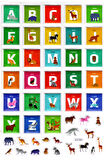 Sticker Kabartmalı A4 Boyutunda Stiker Defter, Planlayıcı Etiket-(lim553) - Alfabe Harf Hayvanlı