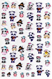 Sticker Kabartmalı A4 Boyutunda Stiker Defter, Planlayıcı Etiket-(lim556) - Eğlenceli Panda