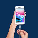 Global PSM25 Apple Uyumlu Lightning Led Aydınlatmalı Şarj ve Data Kablosu 2.1A