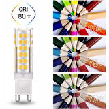5 ADET G9 LED AMPÜL 7 WATT 75 LED ( SARI IŞIK )