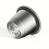 3 Adet Nespresso Doldurulabilir Çelik Kahve Kapsülü + Tamper ( Yıkayıp Tekrar Kullanabilirsiniz. )