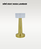 Gold Mini Uzay Masa Lambası - Dokunmatik - 3 Renk Işık