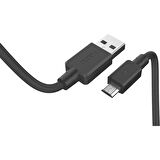 Global TCD-M11 USB-A to Micro 2A Data ve Şarj Kablosu 1m Siyah