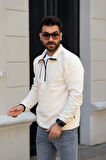 Polar Yarım Fermuar Regular Fit Rahat Kalıp Cep Detaylı Erkek Polar Sweat