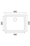 | | 1 Göz Mermer Altı 44x56 Cm Siyah Granit Evye GRNT0106