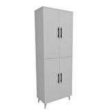  Reyo Home Enda 6 Raflı 4 Kapaklı Çok Amaçlı Dolap Beyaz