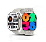 Global 2023 Watch 9 Pro Amoled Ekran Android İos Uyumlu Akıllı Saat Gri WNE0316