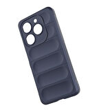 Tecno Spark 20/20C Kılıf Esnek TPU Oyuklu Arka Yüzey Tasarımlı Etnik Silikon Kapak