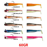 Seabor Lily Shad 11cm 60gr 2+1 Off Shore Silikon Yem Candy UV