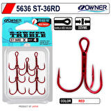 Owner 5646 ST-36RD Kırmızı Üçlü İğne  6 No 8 Adet