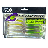 Daiwa Prorex Duckfin Shad 6cm 9 Adet Silikon Yem (UV Set)